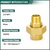 GORAGUCHI 1PCS Brass Union, 3/4" NPT Male x 3/4" NPT