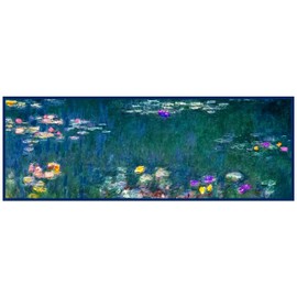 Orenco Originals Water Lilies in Blues Runner Monet Counted Cross Stitch Pattern