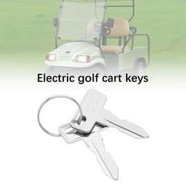 ECSiNG 5PCS Golf Cart Replacement Keys 2.7x3.4cm Compatible with Club Car DS Compatible with Club Car Precedent Electric Golf Cart Metal Key Ignition Key