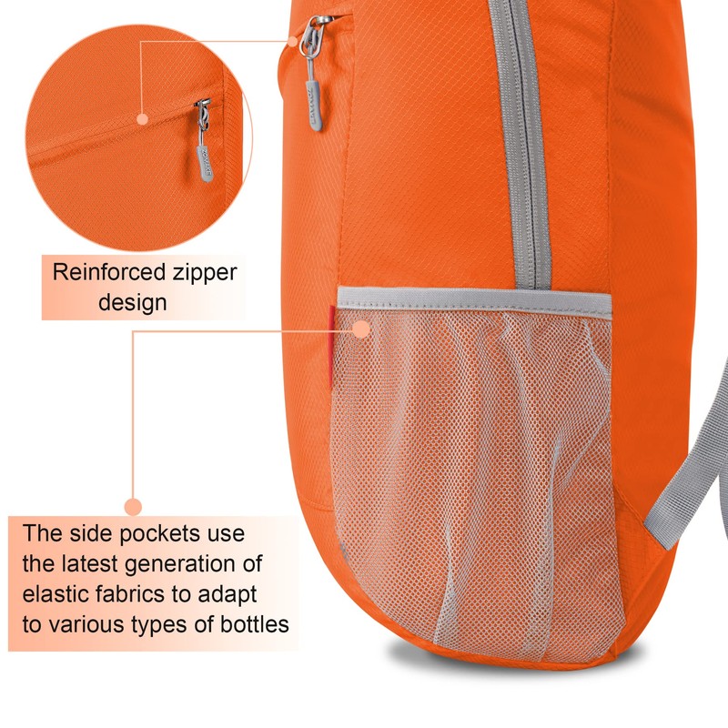 ZOMAKE Foldable Backpack Lightweight Rucksack 20L,Ultra Packable Small Backpacks Water