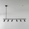 GLOBE Electric 64000123 55" 6-Light Adjustable Height Track Light, Matte