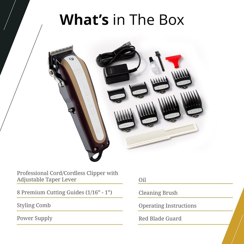 Wahl Professional 5-Star Legend #8594 Máquina Cortadora de Cabello Inalámbrica