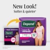 Depend Ropa interior de incontinencia de defensa nocturna para mujer,