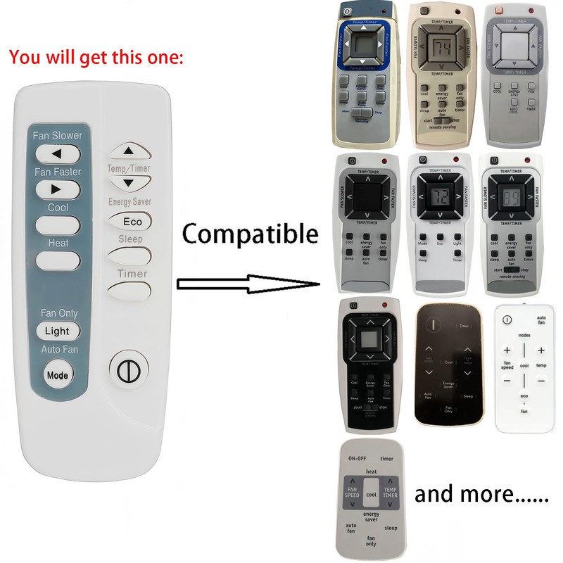 Replacement Remote Control Compatible for Most Frigidaire Air Conditioner Remote