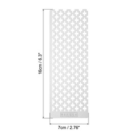 PATIKIL 16 x 7cm Diamond Painted Ruler, Stainless Steel Square Diamond Art Painting Ruler for DIY Diamond Painted, Beginner, Silver Tone