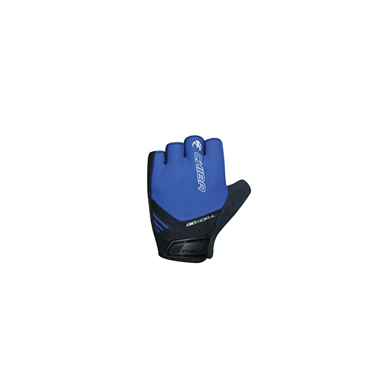 Chiba BioXCell Air Cycling Gloves Short Blue/Black 2024: Size: S