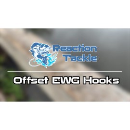 Reaction Tackle Offset EWG Worm Hooks (25-Pack) - 1/0