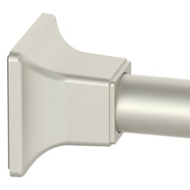 Ycinadou Nickel Shower Curtain Rod No Drilling,1 Inch Diameter Adjustable Showe Rod 30 to 80 Inch,Tension Rods for Windows,Closet Rods,Bathroom