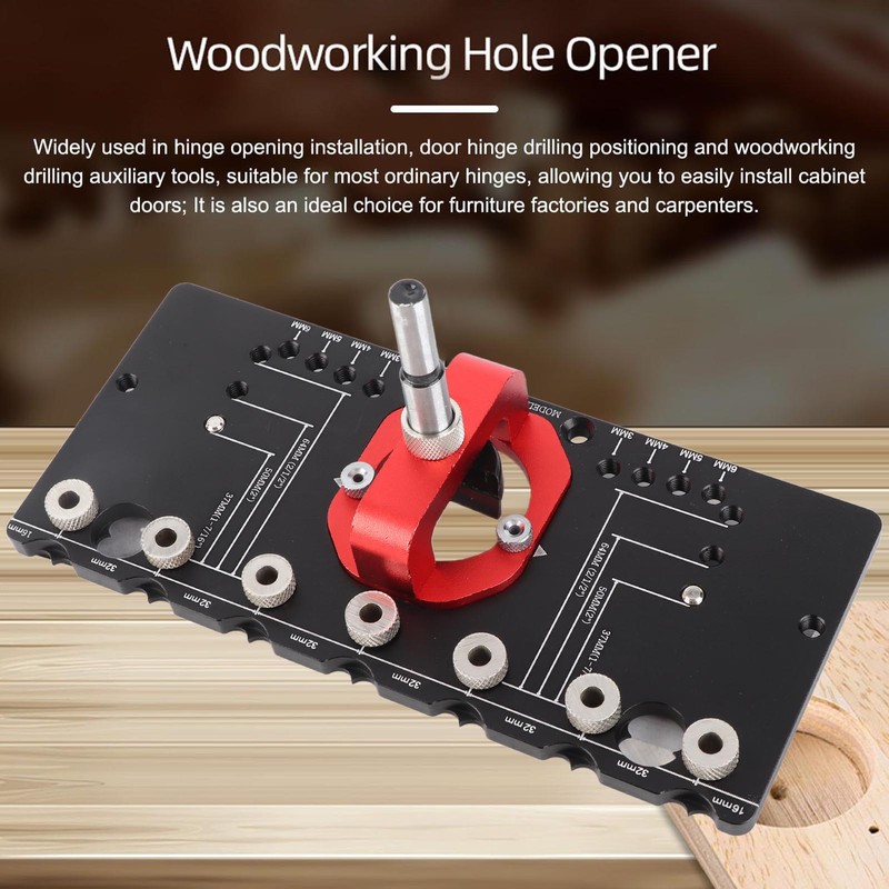 Woodworking Drill Guide Hole Locator Fixture Pocket Jig Positioning Accessories