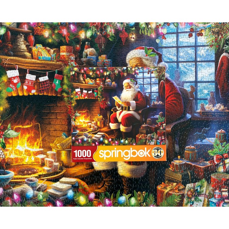 Springbok's Naughty or Nice 1000 Piece Jigsaw Puzzle is a