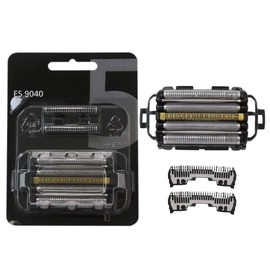 ES9040 5-Blade Spare Blade (Inner + Outer Set) Face Men's Shaver for Panasonic 5 Flute ES9040 5-Blade ES-CLV5G ES-CLV5U ES-CLV7G ES-CLV7U ES-CLV9U ES-LV5G ES-LV5U ES-LV7G