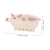 Outanaya Pig Shape Acetate Hair Clip for Women Cute Animal