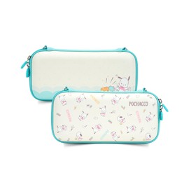 Kuitmor Schlanke Tragetasche kompatibel mit Switch/Switch OLED, Hartschalen-Schutzhülle, Reisetasche für Switch-Konsole und Zubehör – Candy Party