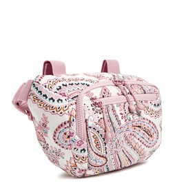 Vera Bradley Women's Featherweight Belt Bag Sling Crossbody, Sand Paisley, One Size