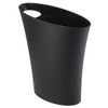 umbra Slim Trash Can Oval Lid Free Pail Trash Can