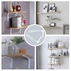 Wall Bracket Shelf, Pack of 6 Angle White for Shelves,