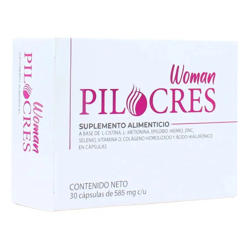 Pilocres Woman Suplemento Alimenticio 30 Capsulas Sin Sabor