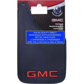 PLASTICOLOR 2 GMC Pair Fit 9"x15" Mud Guards Flaps Mudflaps Splash Gaurds Truck Auto Suv Set