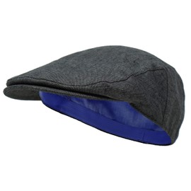 Borges & Scott The Sammy – Irish Linen Flat Cap - Granite - 58cm