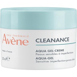 AVENE, Cleanance Aqua-Gel Matificante, Gel-Crema Facial para Piel Mixta a Grasa, Cierra Poros y Controla Brillo, 50 ml