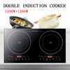 Electric Induction Dual Cooktop, Digital Kitchen Countertop Hot Plate Burners
