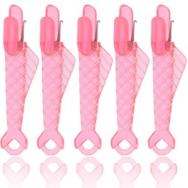 Needle Threader, Alluring Needle Threader for Sewing Machines, Threading Aid, Sewing Machine Accessories, Green Plastic Fish for Hand Sewing and Sewing Machines (4-5 Pieces, Red 2)
