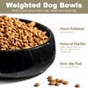 Karibiber Natural Marble Dog Bowl, 5lbs Non Slip Dog Food