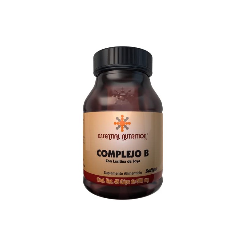 Essential Nutrition, Complejo B 45 Cápsulas de 500 mg
