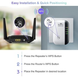 2025 Newest WiFi Extender,WiFi Booster,WiFi Repeater,300Mbps 2.4GHz Wireless WiFi Signal Range Booster Internet Booster, Internet Booster - with Ethernet Port, Quick Setup,Home Wireless Signal Booster
