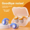 Silicone Noise-Canceling Earplugs, Comfortable Reusable for Sleep, Travel, Work, Concerts,
