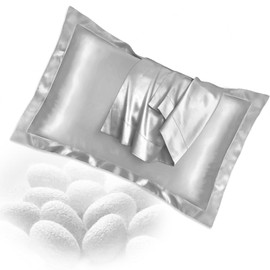 Silk Pillowcases 2 Pieces (50 x 80 cm / 22 Momme) - Luxurious, Hypoallergenic, Perfect Care for Skin and Hair, Exceptional Softness, Silk Pillowcase with Envelope Closure