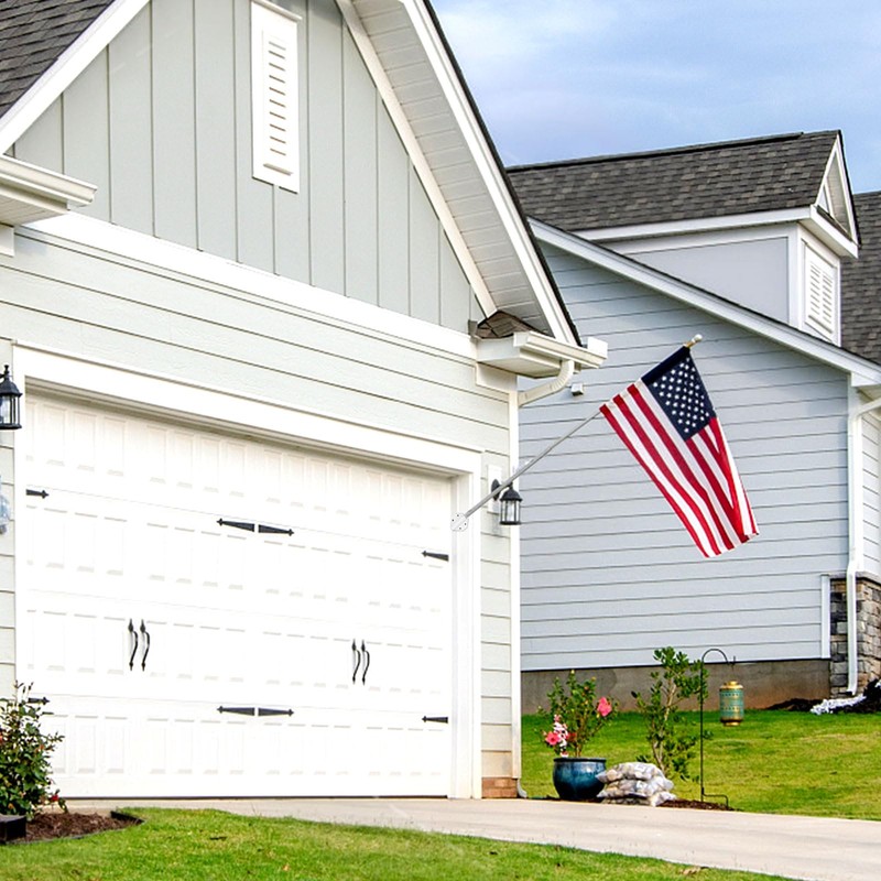 PEUTIER Side Mount Flag Pole Holder, Outside House Flag Pole