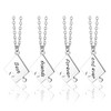 Jovivi Silver Tone Alloy BFF Necklace Best Friends Forever and