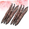Beavorty 6pcs Leopard Print Hair Rollers Soft Sponge Curlers for