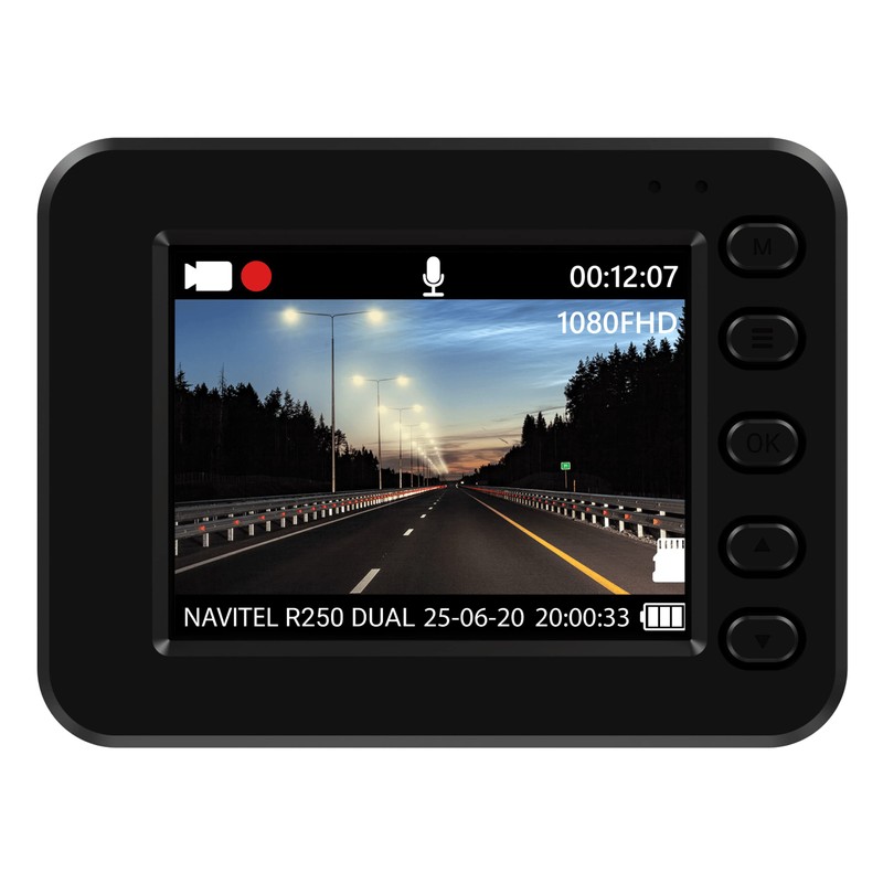 NAVITEL R250 Dual Front & Rear Dashcam | Full HD