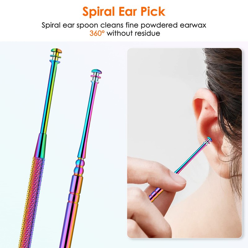 Ear Cleaning Kit,Safe Ear Wax Removal Tool,Earwax Removal Kit,Easy to