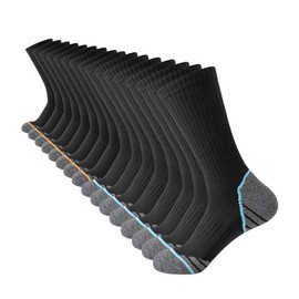 JOYNÉE 8 Pairs Mens Athletic Cushioned Crew Socks Moisture-Wicking Work Sport Socks for Running Basketball,Multicolor 2,Sock Size:10-13