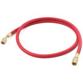 HOTEISON R410A R32 Air Conditioner Gas Charging Hose 47.2 inches (120 cm), 3 Colors to Choose from Red, Blue, Yellow (Red)