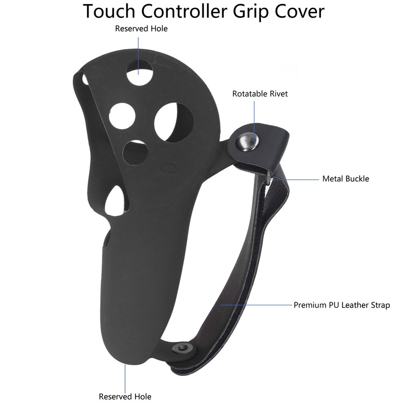 2pcs Touch Controller Grip Cover Silicone Grip Cover Protector with