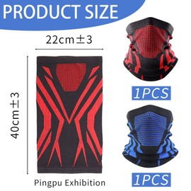 2 Pieces Of Outdoor Sports Scarf, Thermal Scarf, Elastic Scarf, Windproof Scarf, Multi-Functional Scarf, Winter Warmth Supplies