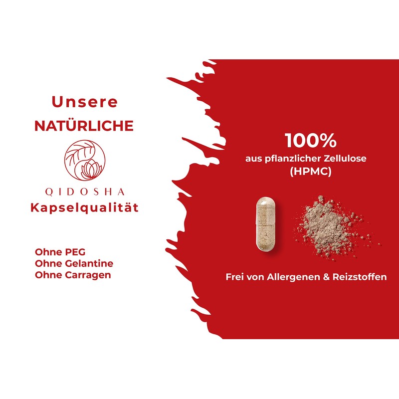 QIDOSHA Pomegranate Extract Capsules High Dosage, 70% Ellagic Acid, 180