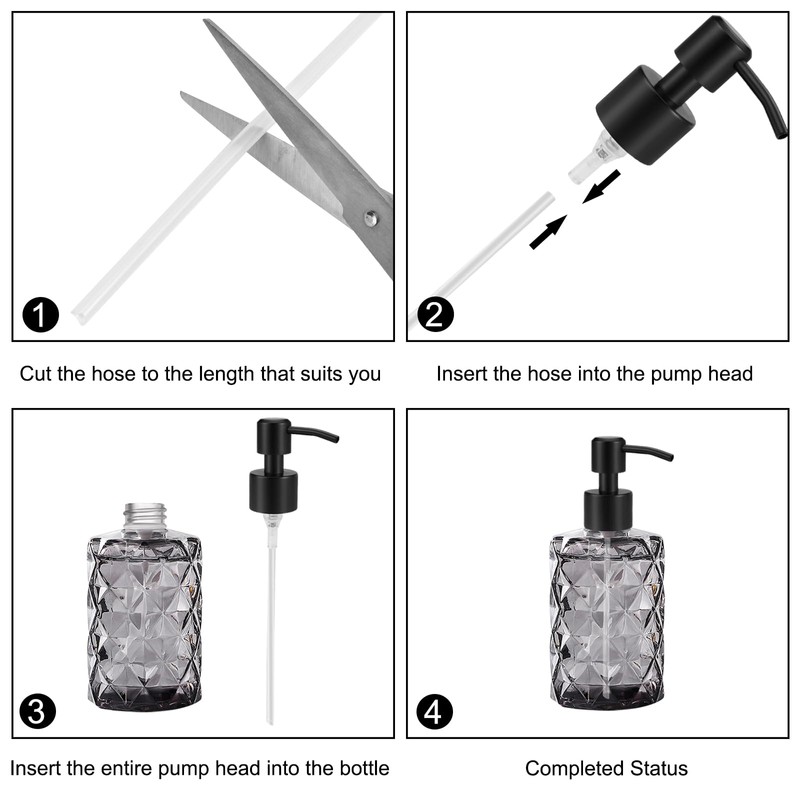 Soap Pump 2 Soap Dispenser Pump Head, Stainless Steel 304