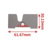 VHEUHZ Grey Complete Door Lock Fridge Door Lock for RM7