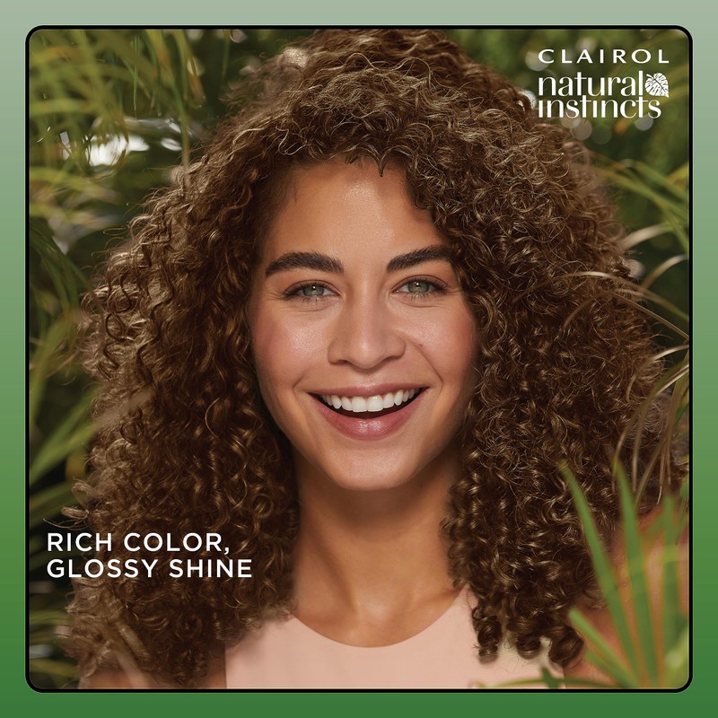 Clairol Natural Instincts Demi-Permanent Hair Dye, 4 Dark Brown Hair