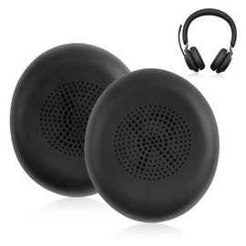 Replacement Ear Pads for Jabra Elite 45H / Jabra Evolve2 65 MS UC Headphones Replacement Pads Headphone Parts Memory Foam On-Ear Wireless Headphones Cushion Ear Pads with Soft Protein Leather, Black