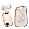 TECART Key Fob Cover Fit for VW Atlas Tiguan Soft