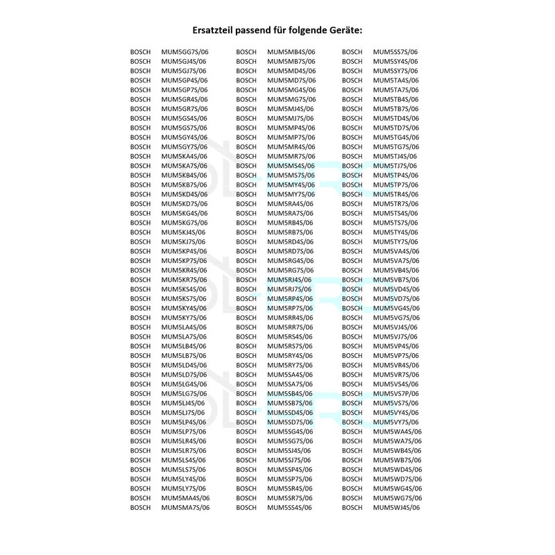 DL-pro Dough Deflector Dough Hook Scraper Suitable for Bosch Siemens