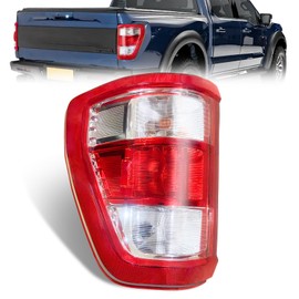 Left Driver Side Tail Light Rear Lamp Assembly Compatible with Ford F150 F-150 XL 2021 2022 2023 With Bulbs and Harness Included ML3Z13405E without Blind Spot without LED