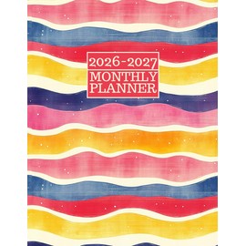 2026-2027 Monthly Planner: Large Two Year Agenda Calendar, January 2026 Through December 2027 | Floral Cover
