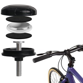 bssmmai AirTag Bicycle Mount Hidden Bicycle Stem Cap Holder for AirTag, Anti-Theft Bicycle GPS Tracker Accessories